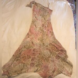 Amazing vintage y2k 90s slip dress with handkerchief hem size small